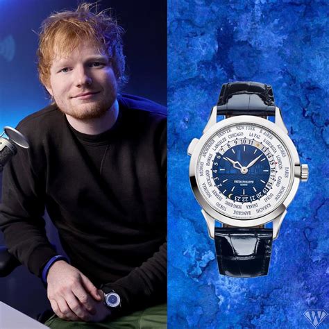 patek philippe world time ed sheeran|ed sheeran black and white.